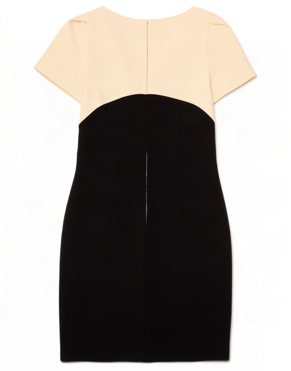 Vestido bainha feminino Luisa Spagnoli IT 44 médio branco colorblock lã