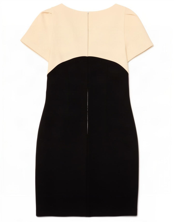 Vestido bainha feminino Luisa Spagnoli IT 44 médio branco colorblock lã