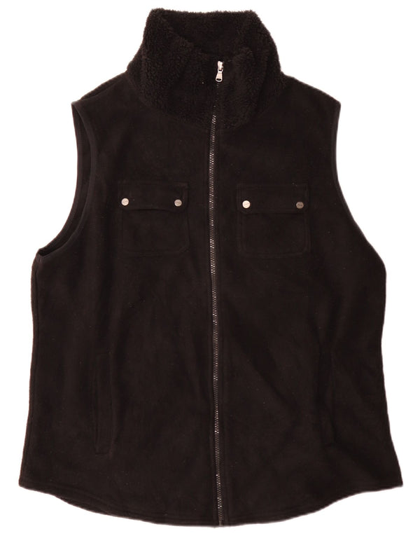 Chaps Womens Fleece Gilet UK 18 XL Poliéster Preto