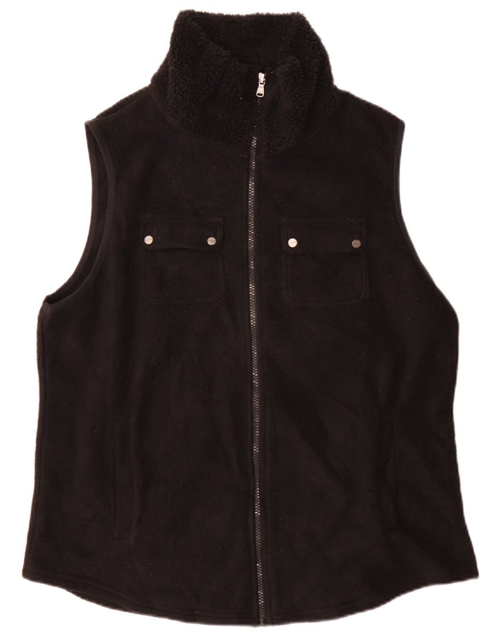 Chaps Womens Fleece Gilet UK 18 XL Poliéster Preto