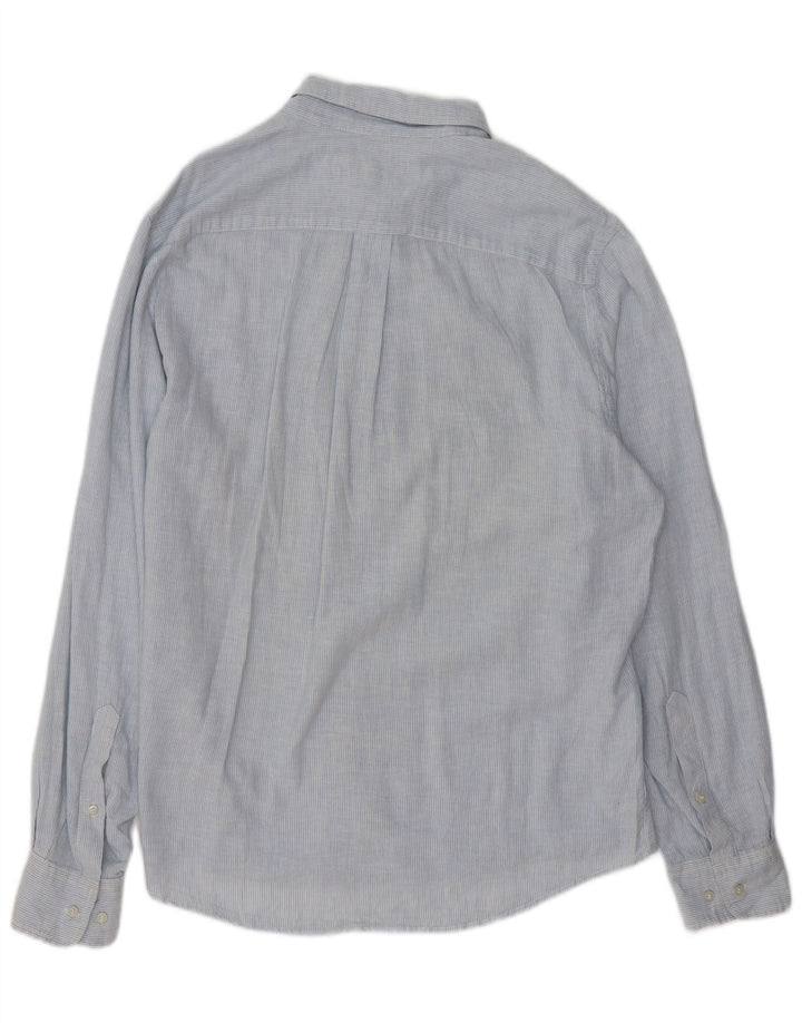 Camisa masculina MURPHY & NYE XL de algodão listrado azul