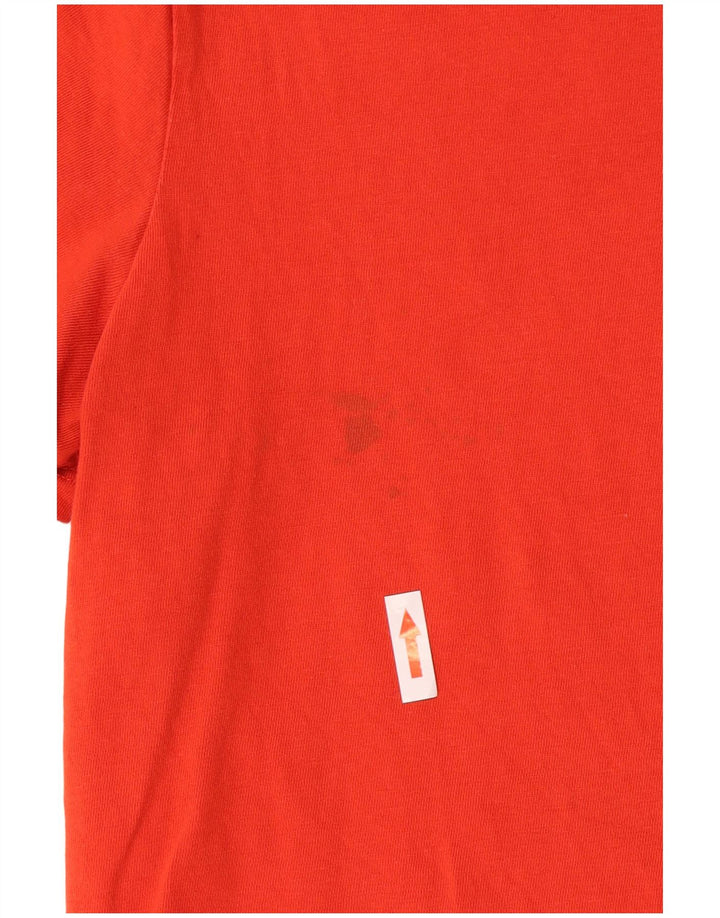Camiseta feminina Levi's Top UK 12 algodão vermelho médio