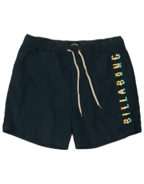 Billabong Mens Graphic Swimming Shorts Small Navy Blue