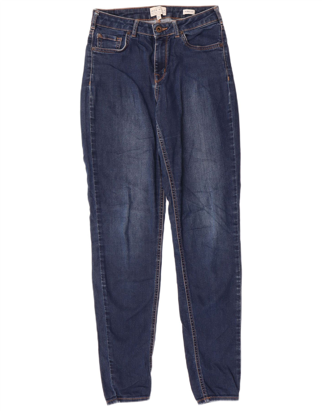 JACK WILLS Jeans skinny feminino W28 L30 algodão azul marinho