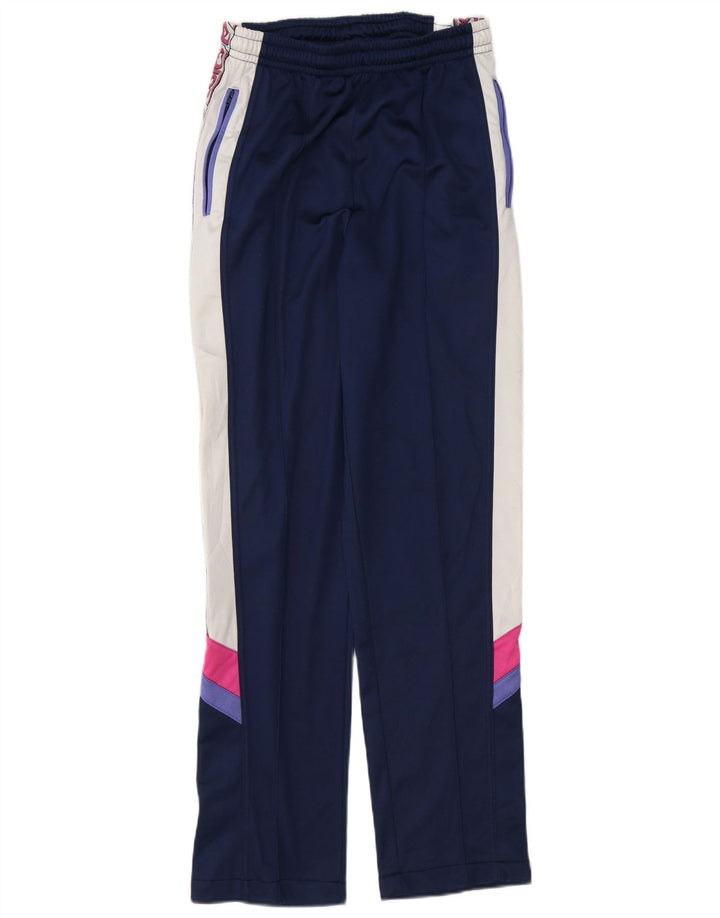 Calça de treino masculina Asics Graphic pequena azul marinho Colourblock