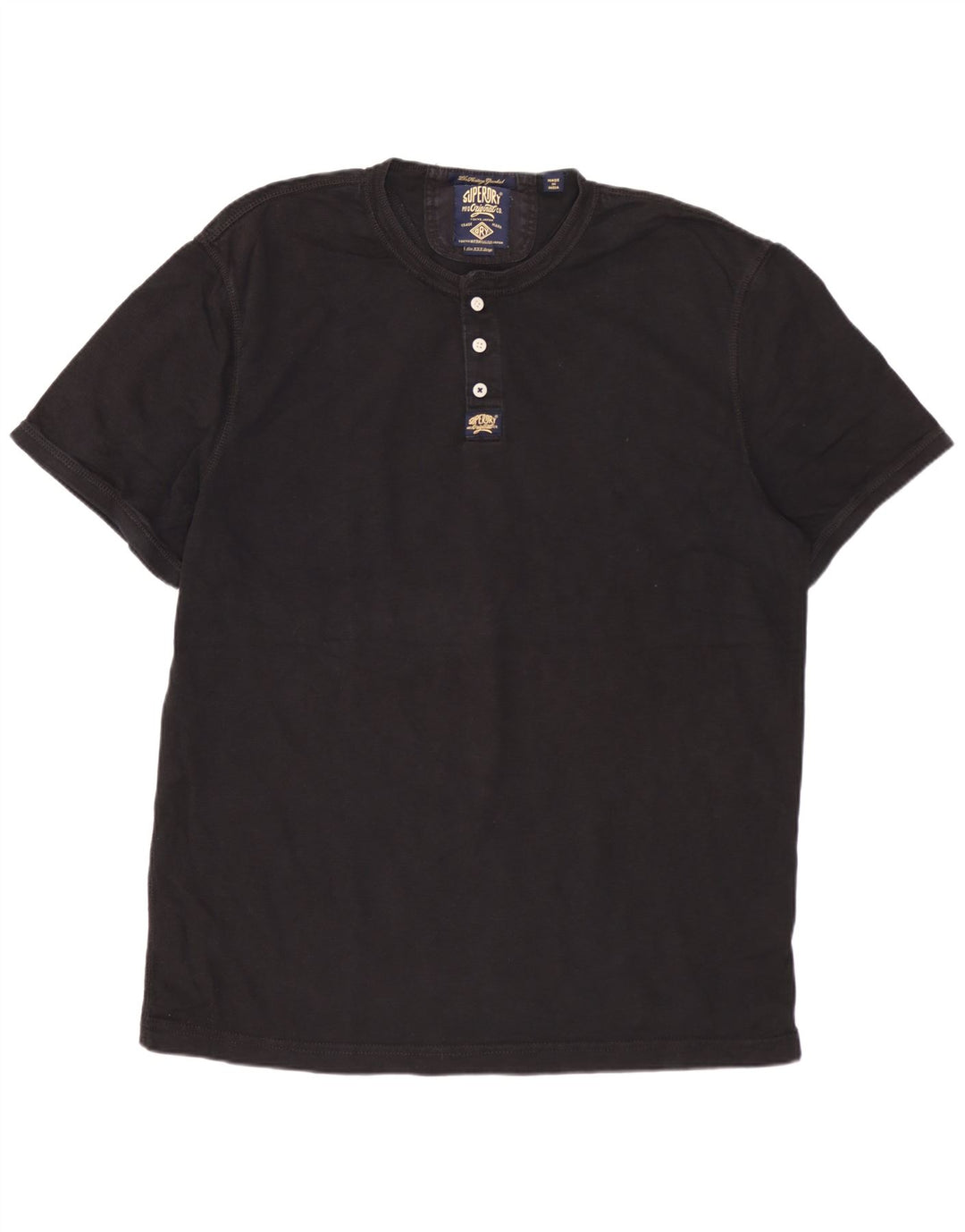 Camiseta masculina SUPERDRY Top 3XL algodão preto