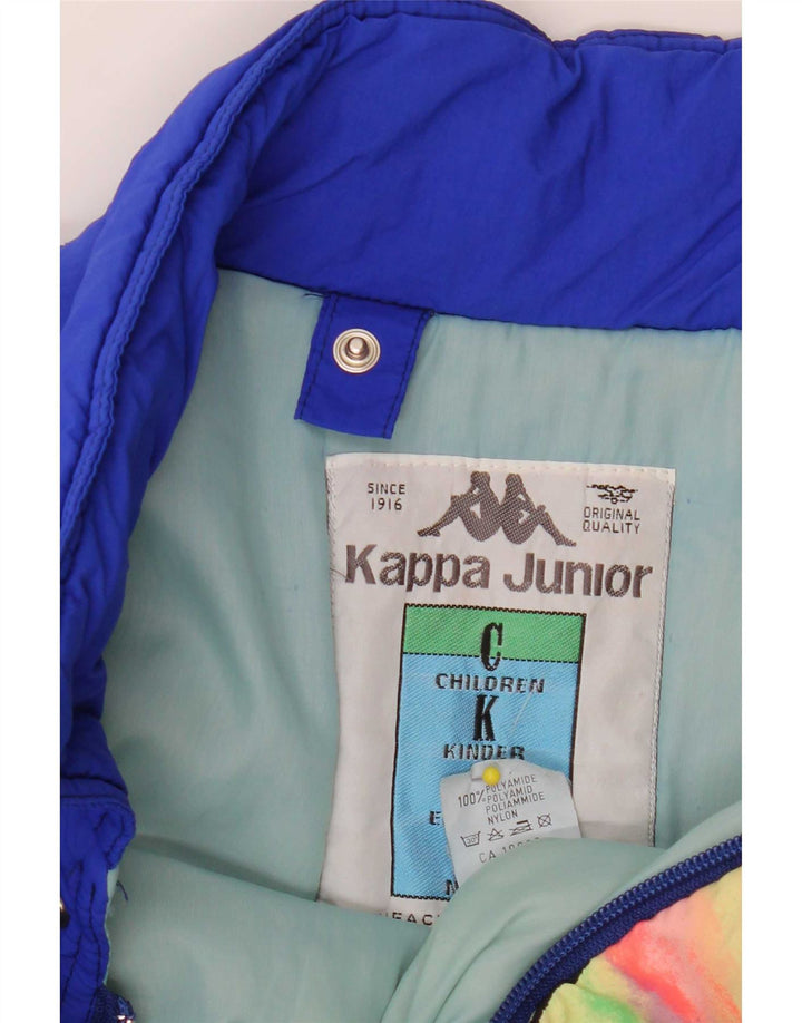 Jaqueta de esqui Kappa Boys Graphic Relaxed Fit 15-16 anos Azul Colourblock
