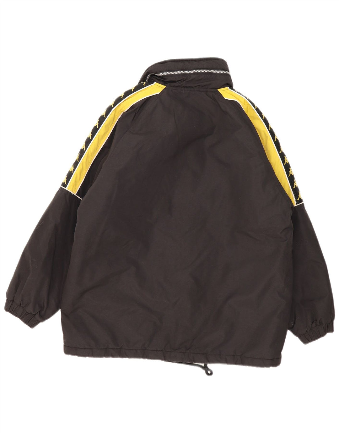 Jaqueta corta-vento gráfica Kappa Boys 12-13 anos XL preto colorblock