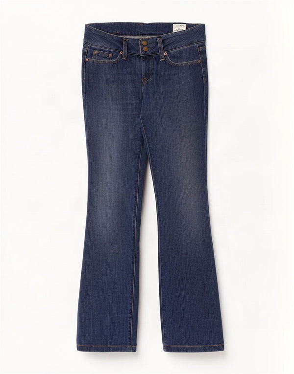 Lee Womens Coral Bootcut Jeans W27 L33 Azul Algodão