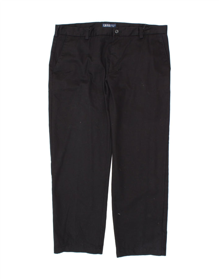 IZOD Mens Slim Fit Chino Trousers W38 L30  Black Cotton Vintage Izod and Second-Hand Izod from Messina Hembry 