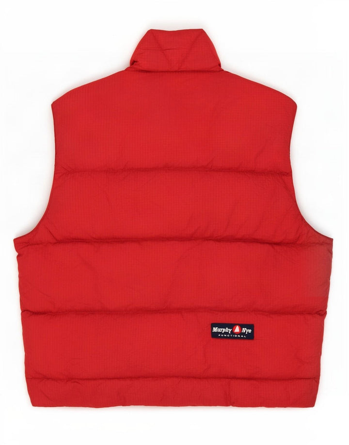 Colete acolchoado masculino Murphy & Nye UK 38 xadrez vermelho médio