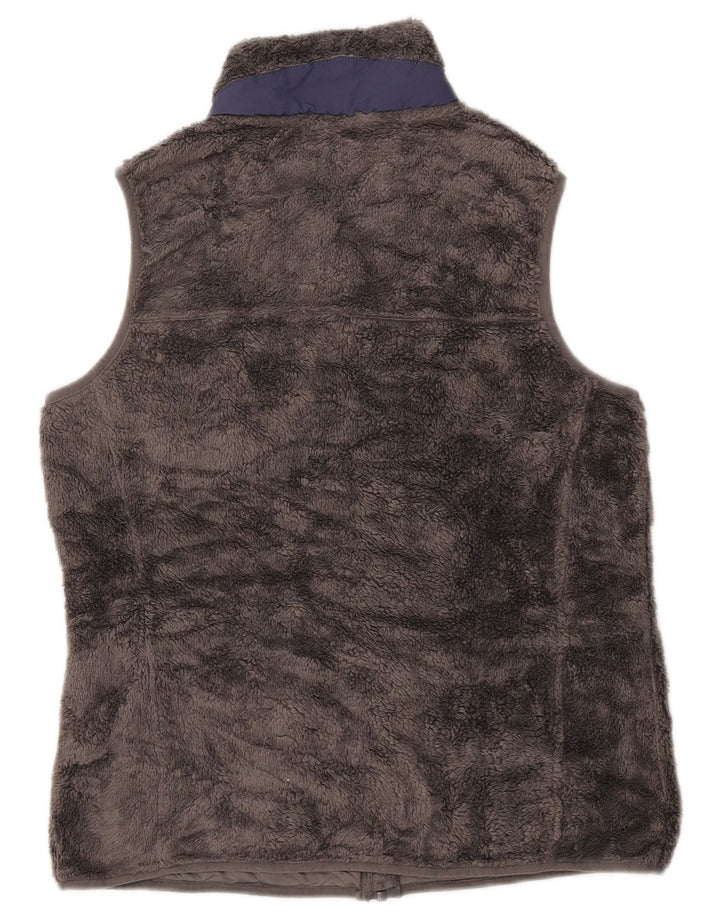 L.L.BEAN Colete de lã feminino UK 14 poliéster cinza médio