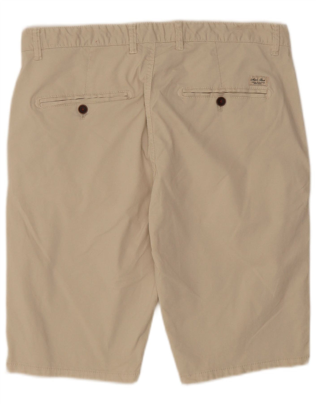 COVERI Mens Chino Shorts IT 52 XL W38 Algodão Bege