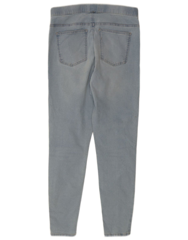 Calça jeans feminina Marks & Spencer UK 14 grande W34 L28 azul algodão