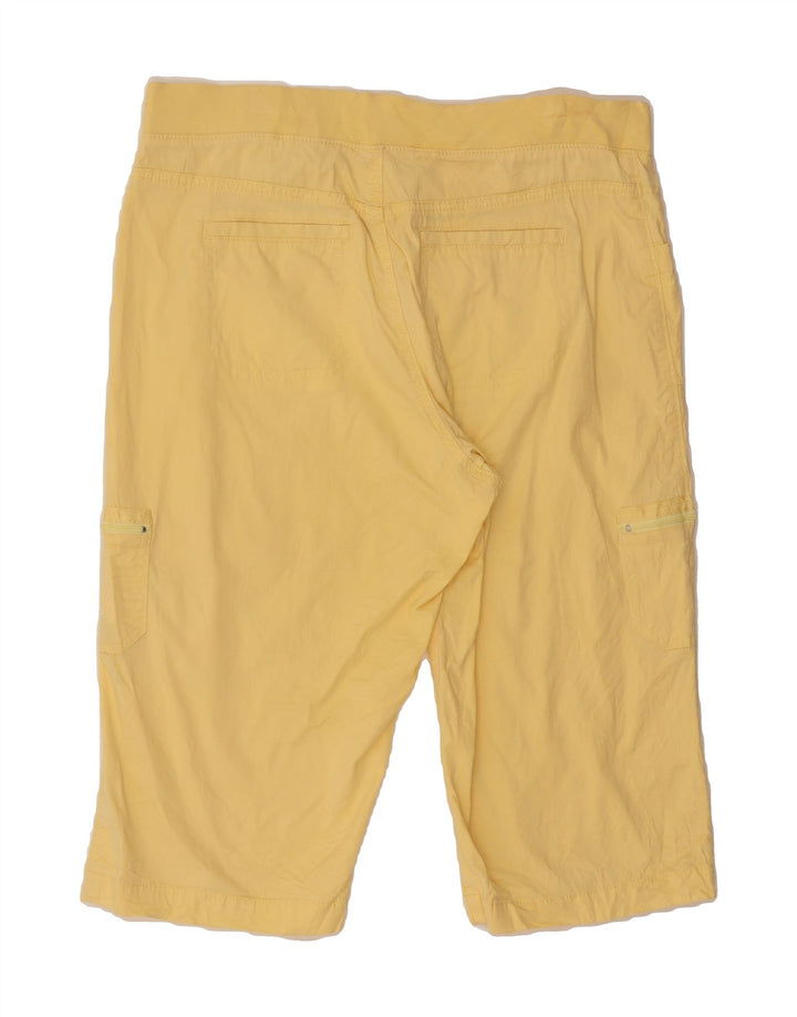LEE Womens Relaxed Fit Bermuda Cargo Shorts US 12 Large W34 Yellow Cotton Vintage Lee and Second-Hand Lee from Messina Hembry 