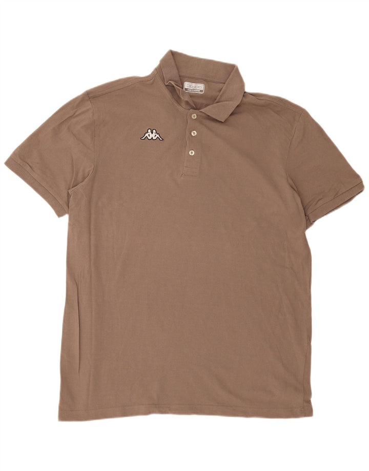 Camisa polo masculina Kappa 3XL algodão marrom