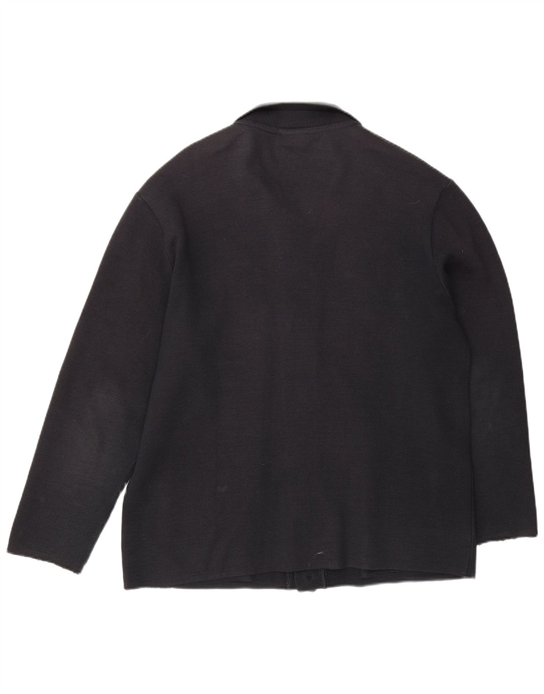 Suéter cardigã masculino Lacoste IT 52 grande lã azul marinho