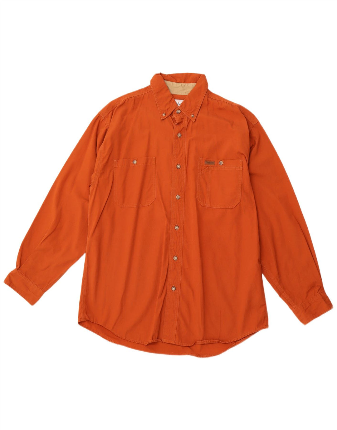 Camisa masculina CARHARTT grande algodão laranja