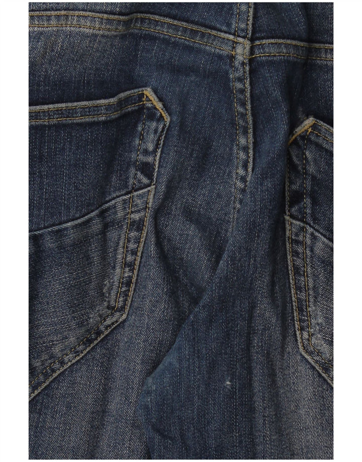 Meltin' Pot feminino capri jeans W38 L22 algodão azul