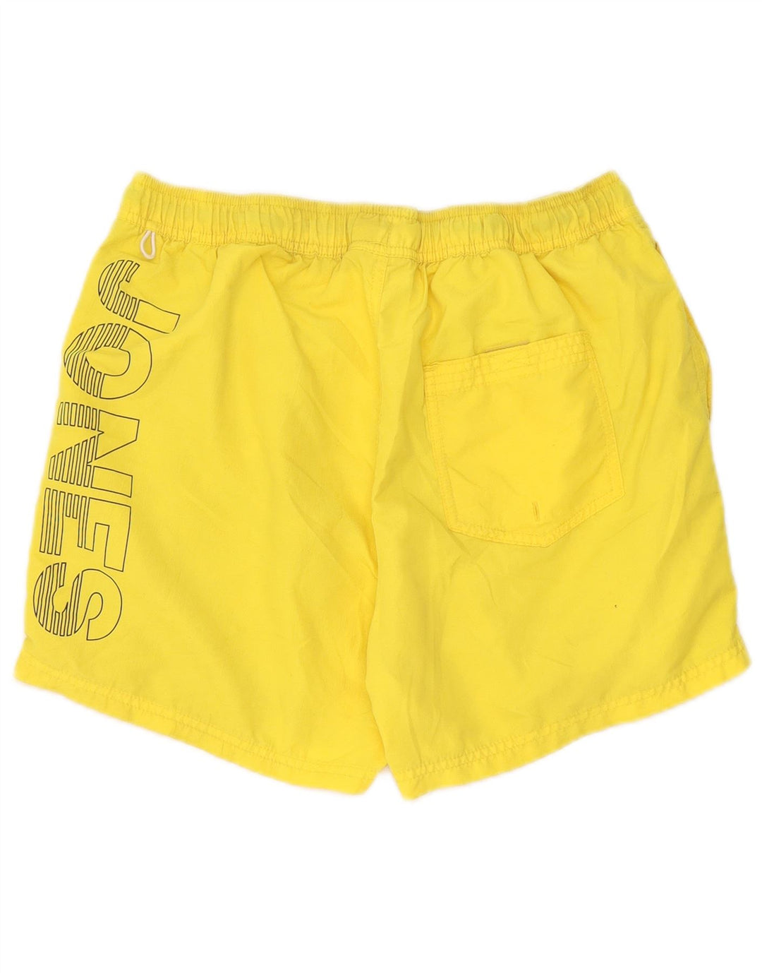 Shorts de natação masculino Jack & Jones gráfico grande poliéster amarelo