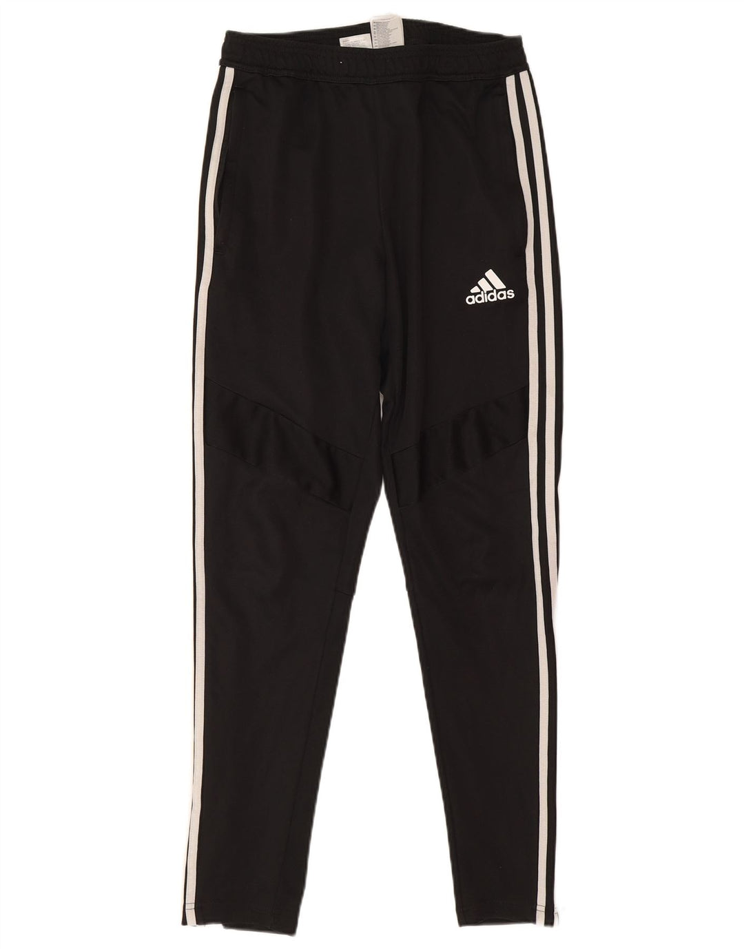 Calças de treino femininas Adidas UK 8 pequenas poliéster preto