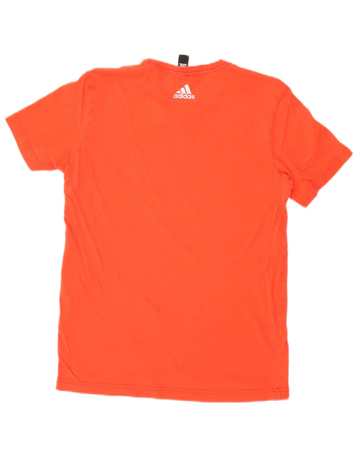 Camiseta Adidas Masculina Graphic Top Pequeno Laranja