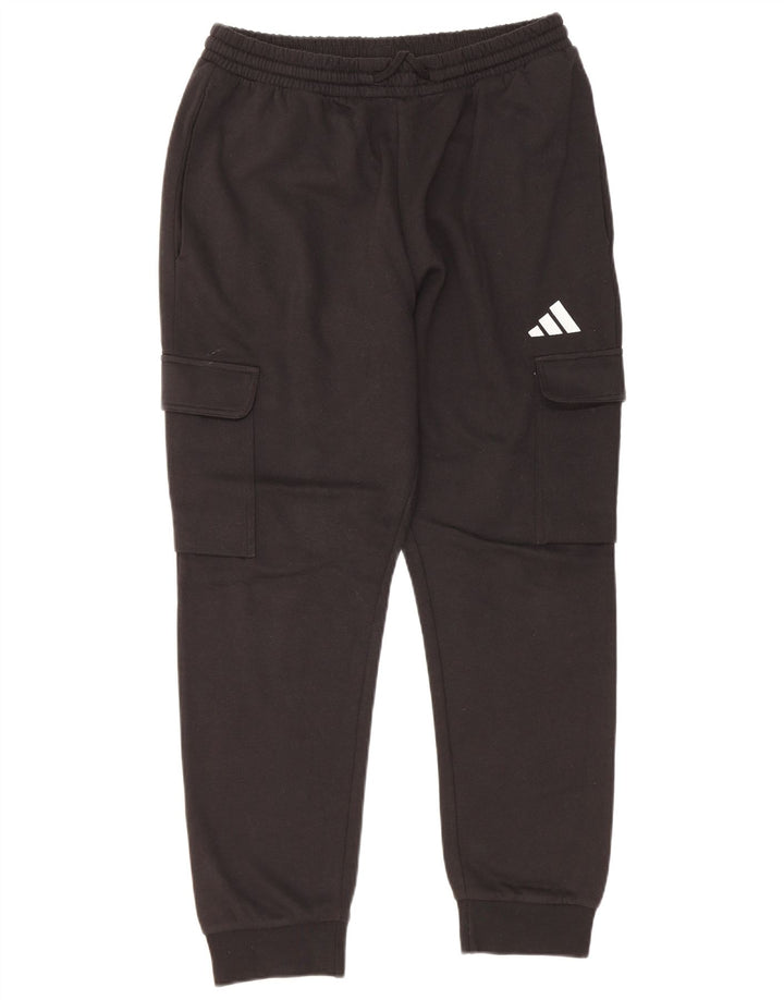 Adidas Mens Cargo Calças de treino Joggers Médio Algodão Preto