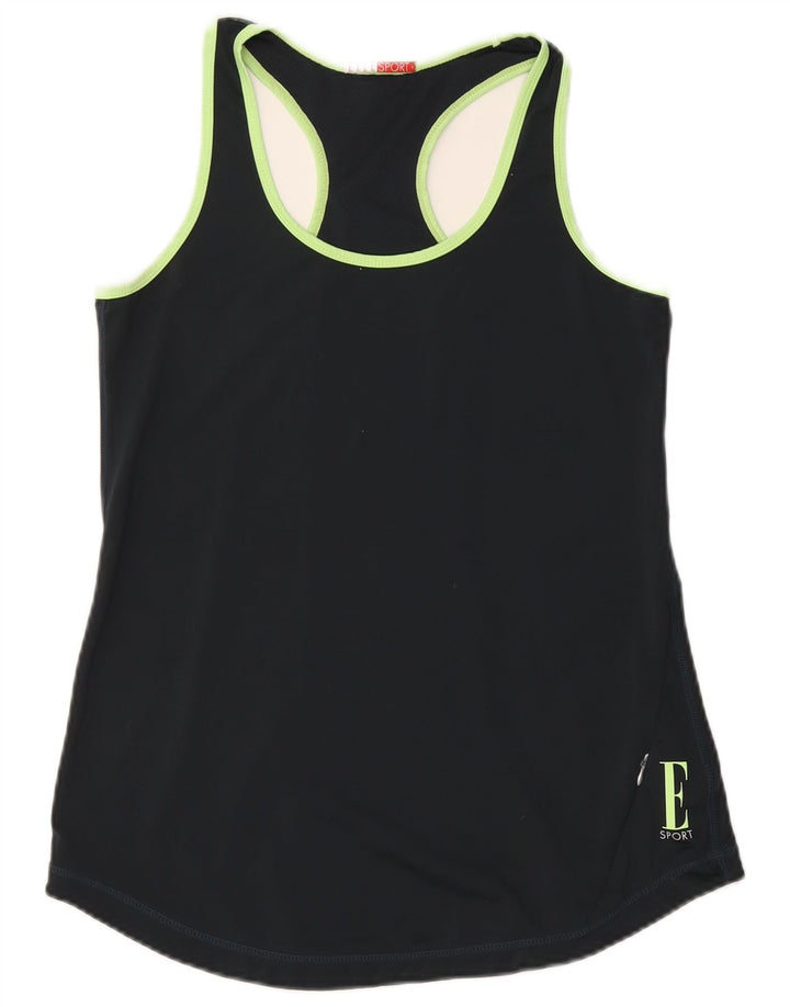 Colete gráfico feminino Elle Sport UK 12 poliéster geométrico cinza médio