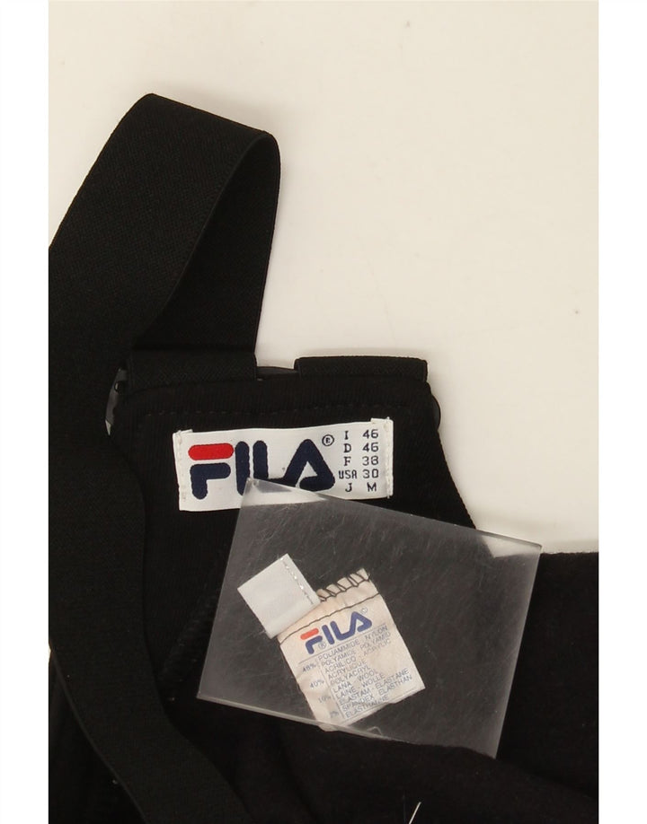 Calça feminina Fila Graphic Dungarees Ski IT 46 grande poliamida preta
