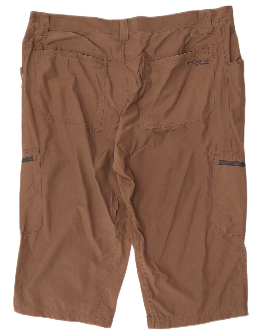 Shorts Columbia Masculino Titanium Cargo XL W40 Algodão Marrom