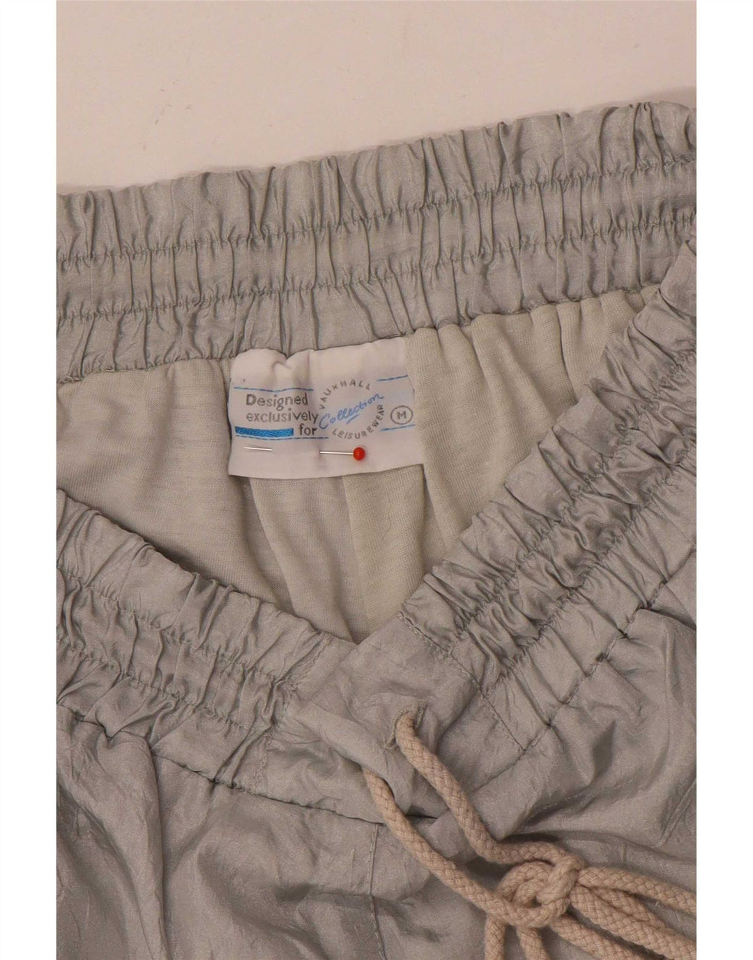 Calça de treino masculina vintage joggers cinza médio colorblock poliamida