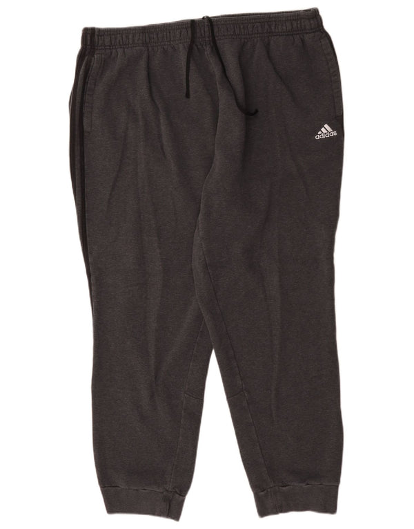 Calça de treino masculina Adidas Joggers 2XL algodão cinza