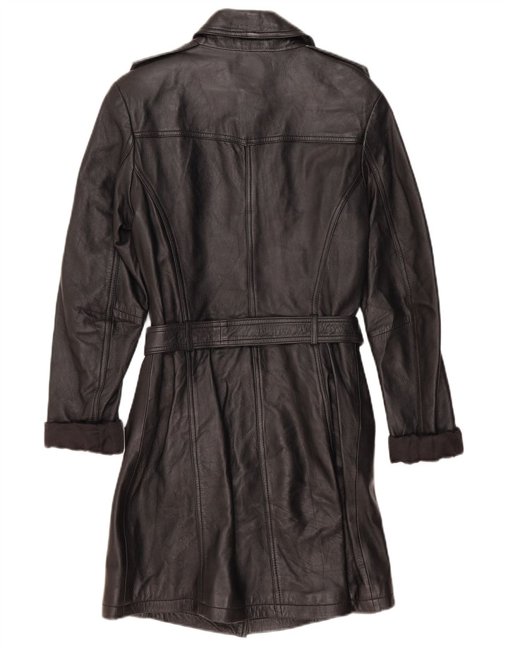 Casaco de couro feminino Street One UK 12 couro preto médio