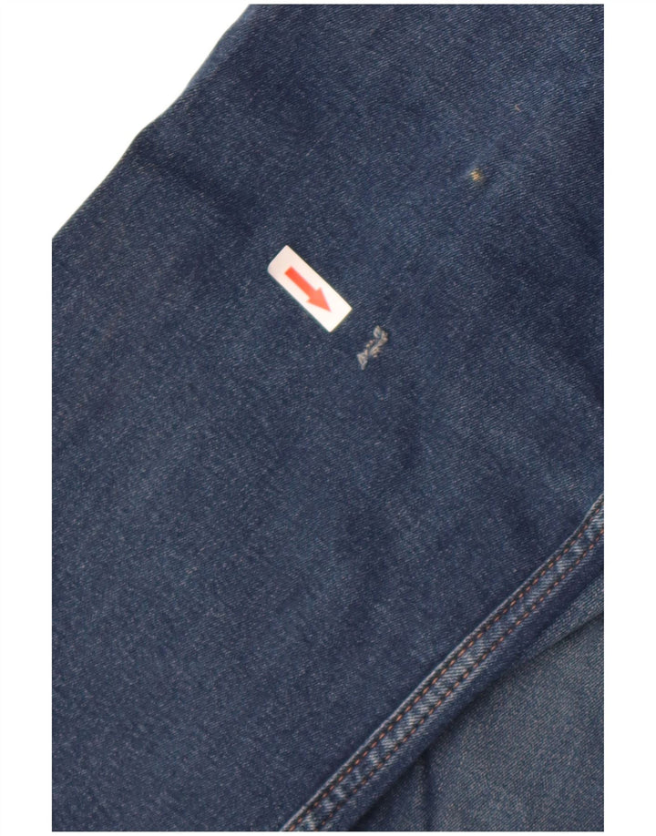 Penguin Mens Slim Jeans W34 L32 Azul Algodão
