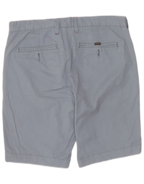 TED BAKER Mens Chino Shorts W32 Algodão Azul Médio
