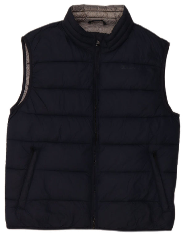 Colete acolchoado masculino Champion UK 38 médio azul marinho