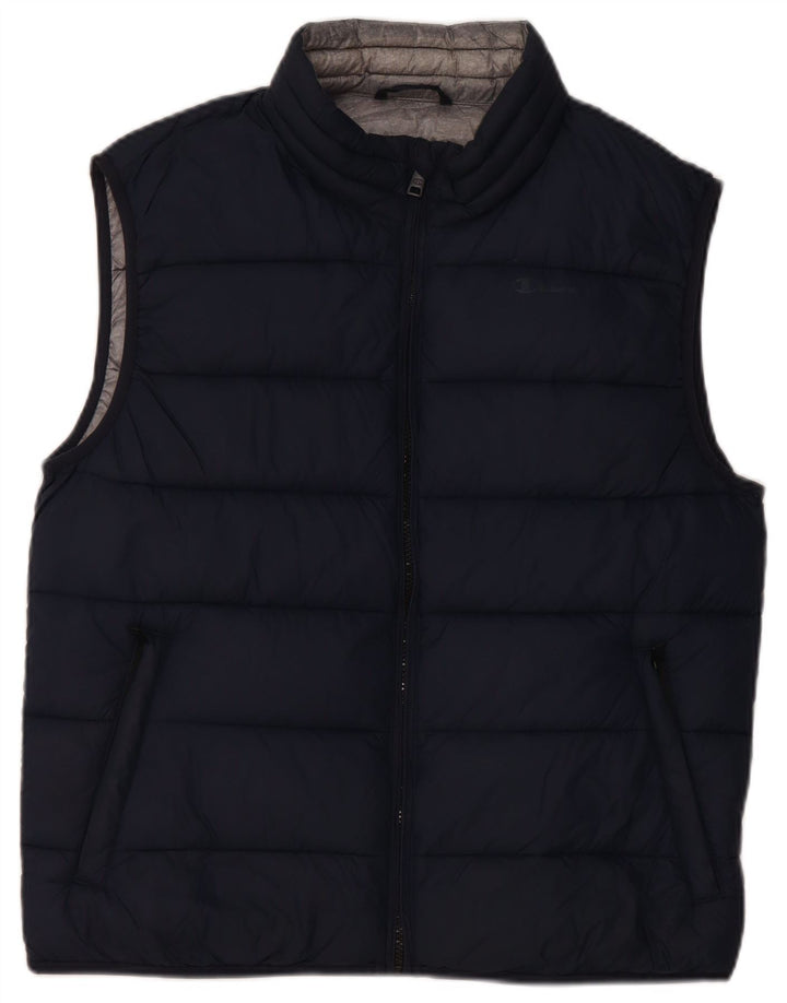 Colete acolchoado masculino Champion UK 38 médio azul marinho