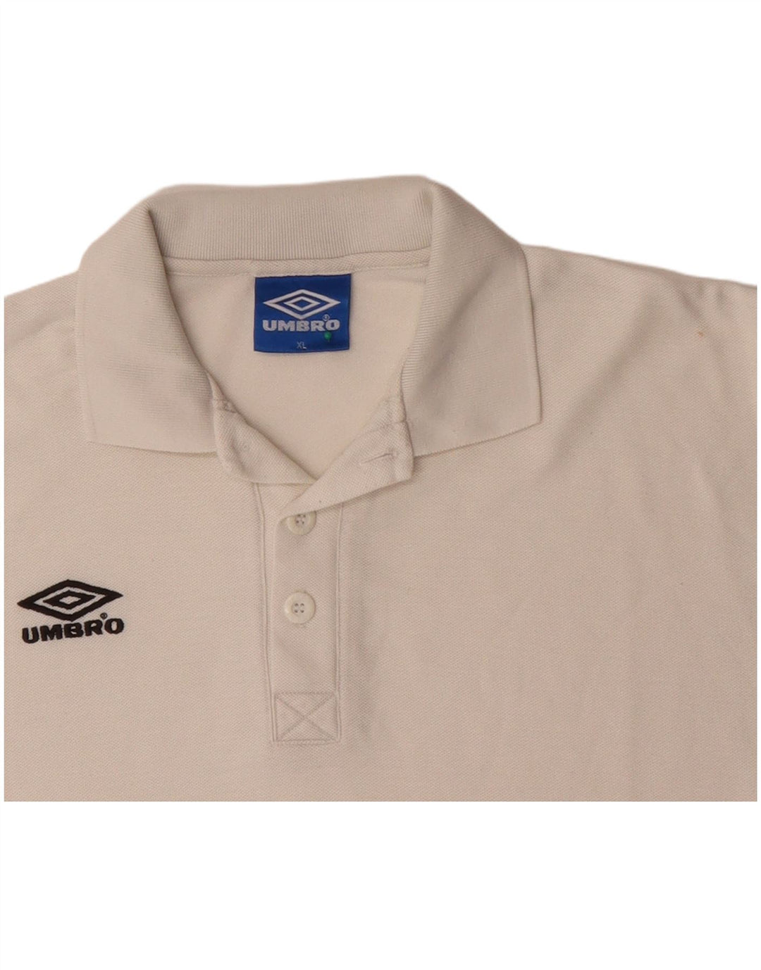 Camisa polo masculina UMBRO XL algodão branco