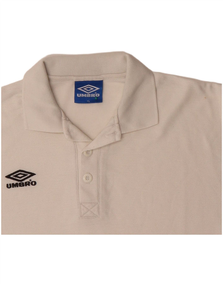 Camisa polo masculina UMBRO XL algodão branco