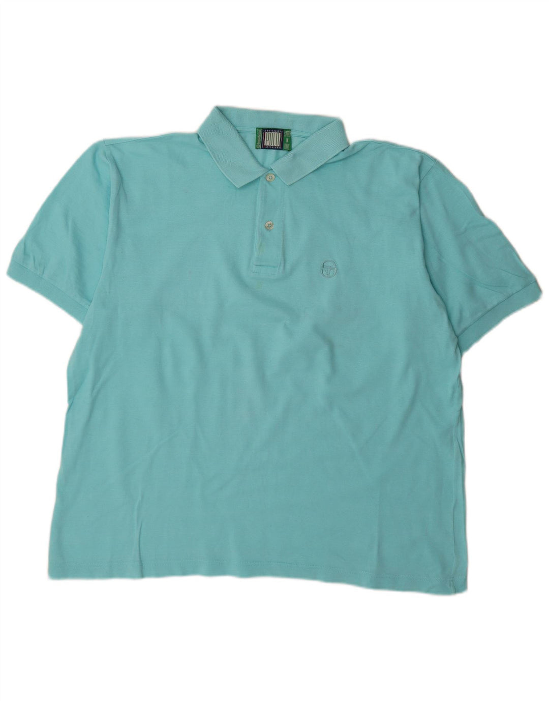 Camisa polo masculina Sergio Tacchini XL algodão turquesa