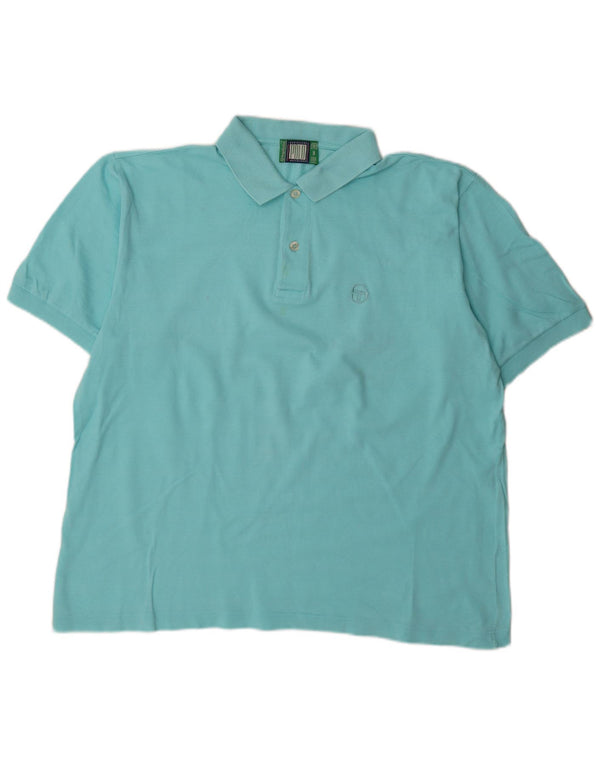 Camisa polo masculina Sergio Tacchini XL algodão turquesa