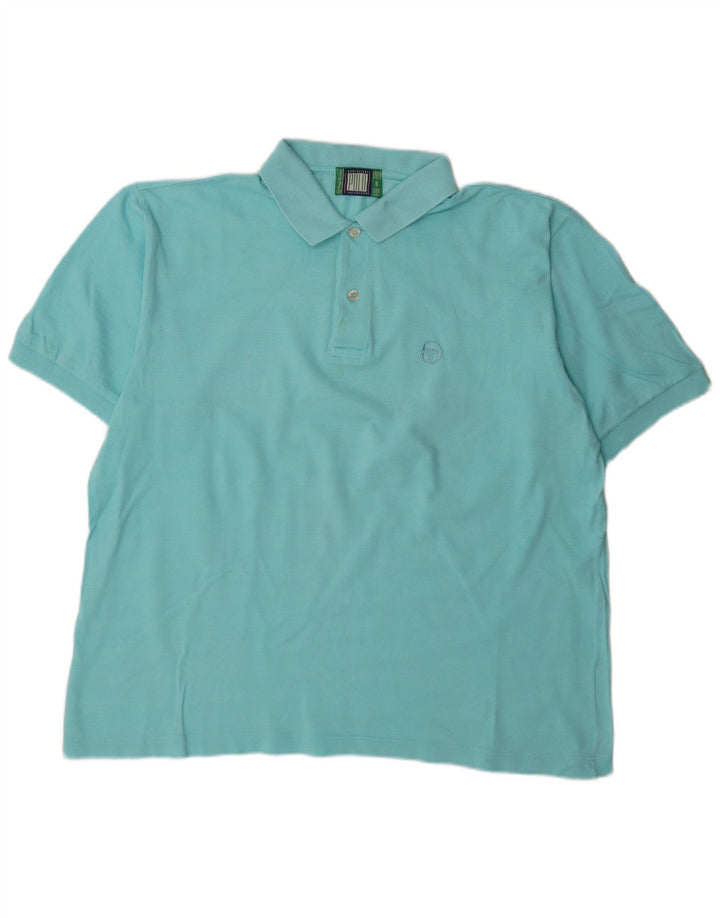 Camisa polo masculina Sergio Tacchini XL algodão turquesa