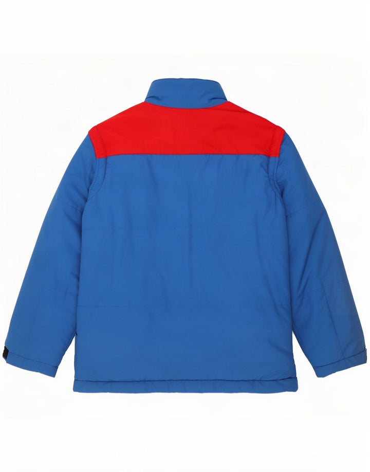 Jaqueta acolchoada masculina com capuz York IT 54 2XL azul Colourblock poliamida