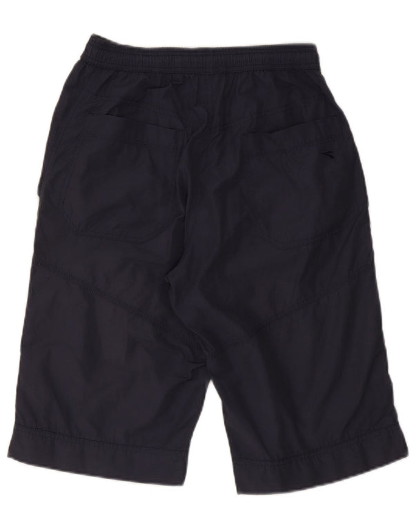 Diadora Mens Sport Shorts Pequeno Algodão Azul Marinho
