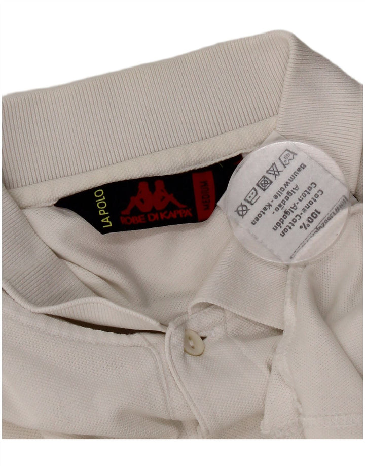 Camisa polo masculina Kappa médio algodão branco