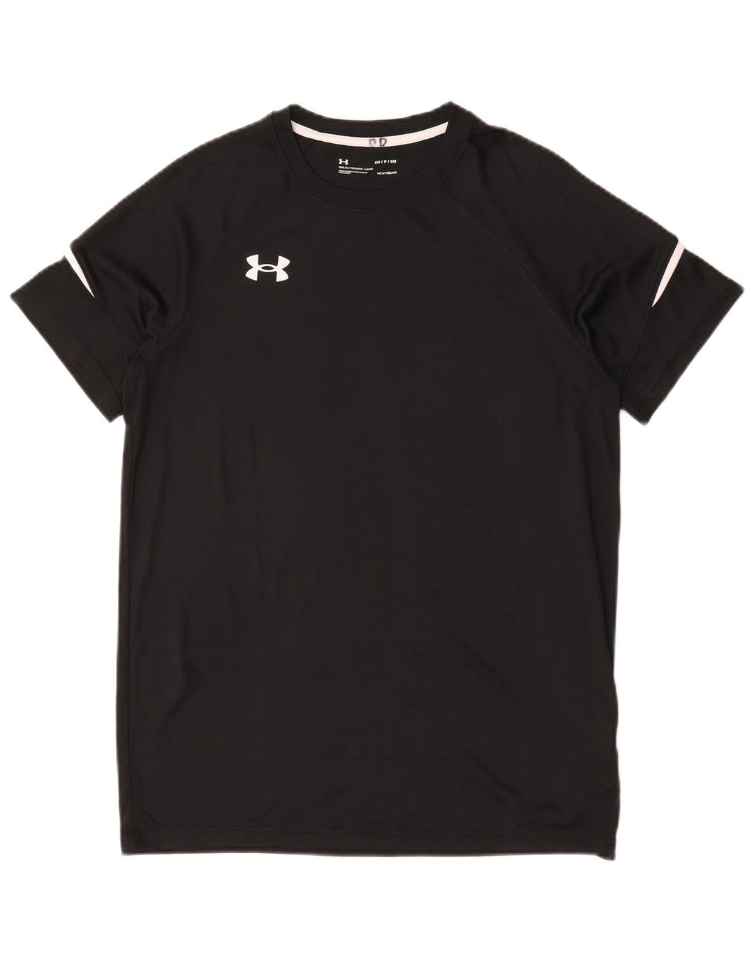 Under Armour Camiseta Masculina Heat Gear Top Pequeno Poliéster Preto