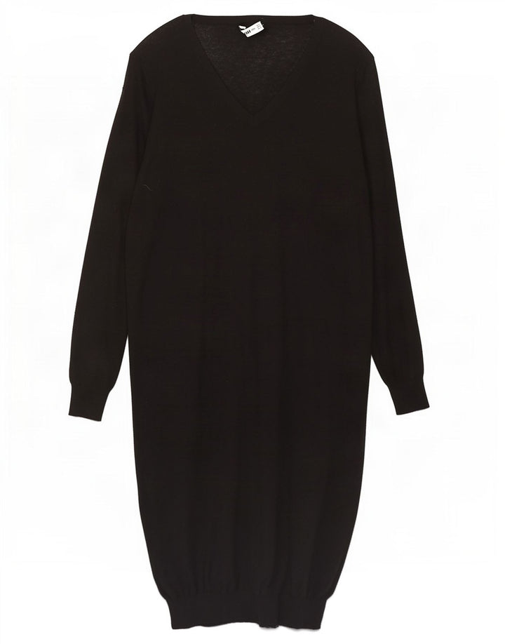 Vestido jumper feminino Zara tamanho grande Reino Unido 10 pequeno preto