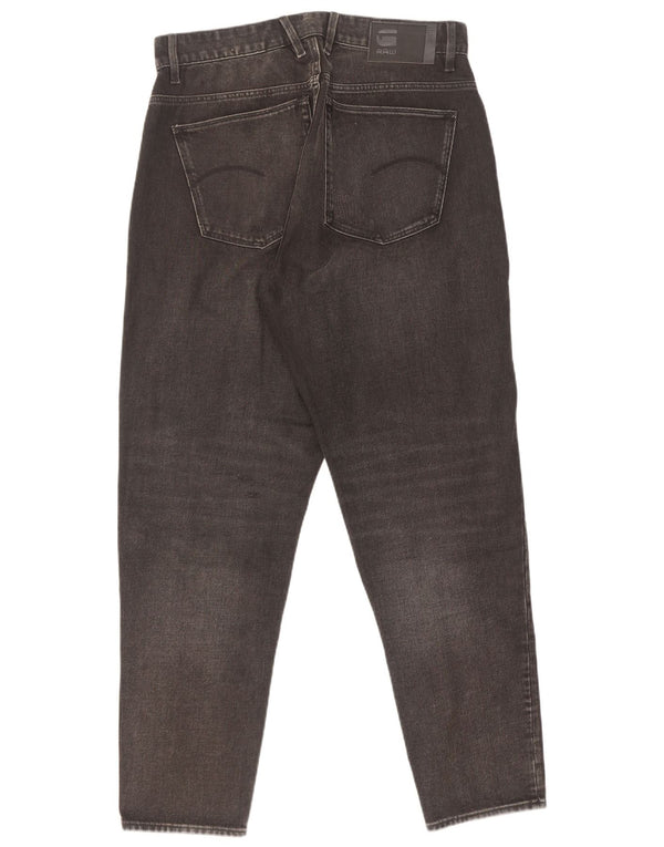 G-Star feminino Janeh desgastado cintura alta jeans cônicos W30 L29 preto