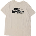 Camiseta gráfica masculina Nike grande algodão branco