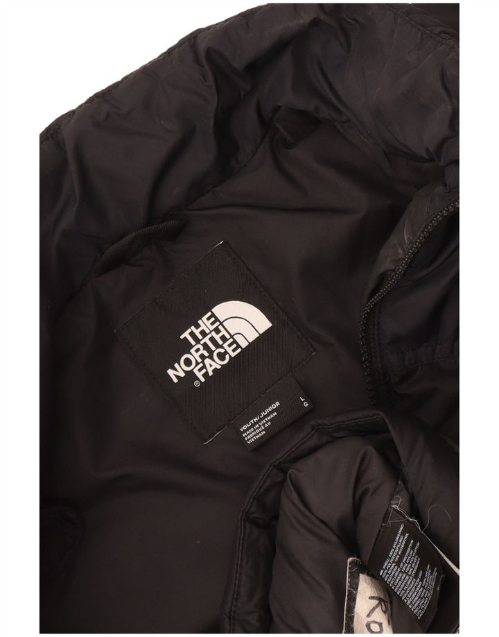 Jaqueta acolchoada The North Face Boys 11-12 anos grande nylon preto